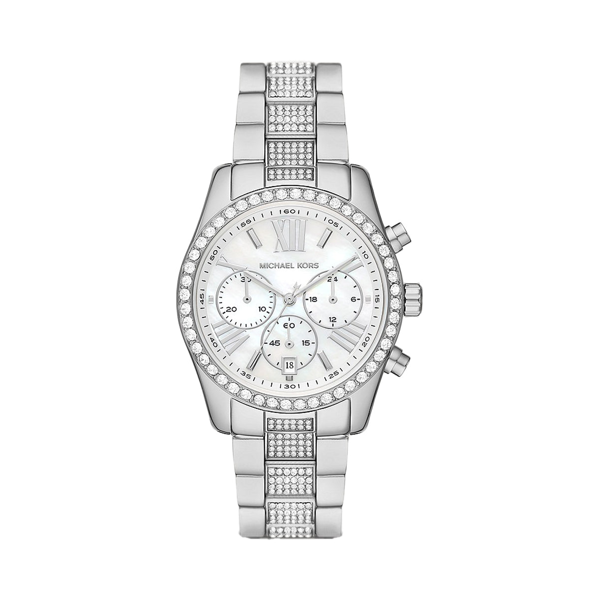 Michael Kors Lexington Lux Chronograph Stainless Steel Women's Watch