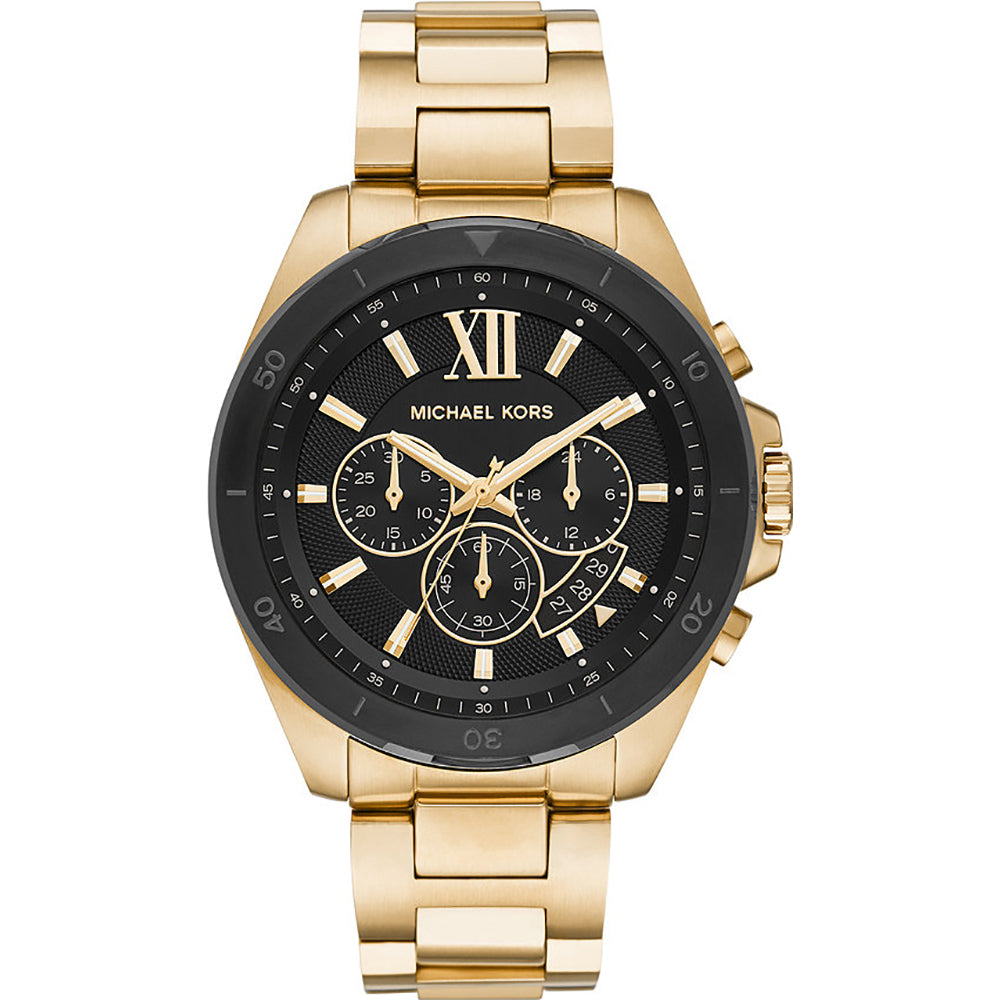 Michael Kors Analog Men's Watch Gold Plated Metal Bracelet - MK8848