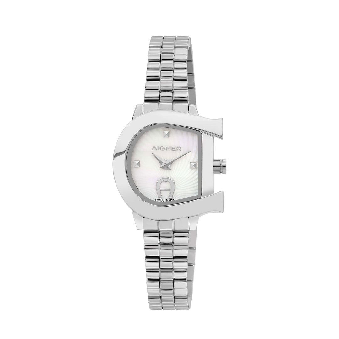 Aigner Galba Ladies Silver Tone Bracelet White Mop Dial Watch | Ma118204 | The Watch House. Shop at www.watches.ae Regular price AED 2500 . Online offers available.