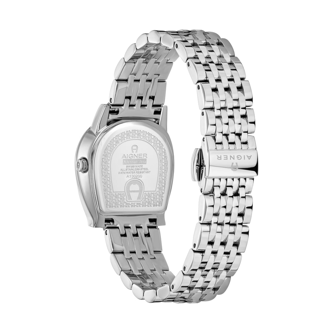 AIGNER ALESSANDRIA LADIES STEEL BRACELET WHITE MOP DIAL WATCH