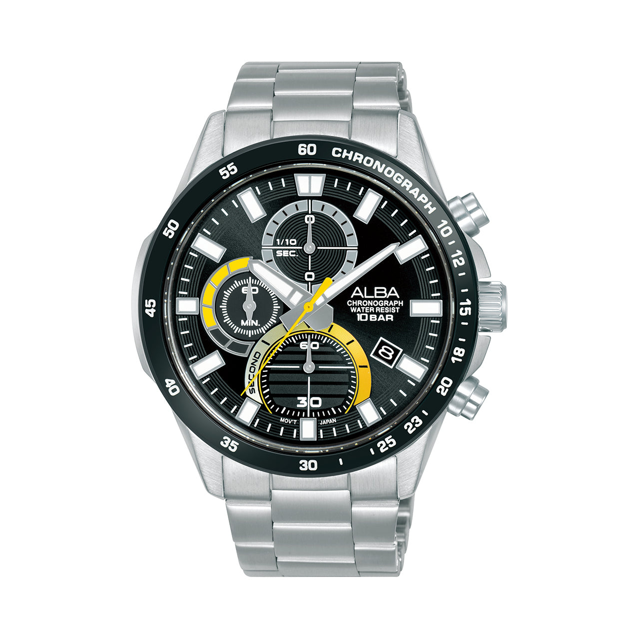 Alba chronograph water best sale resist 10 bar price