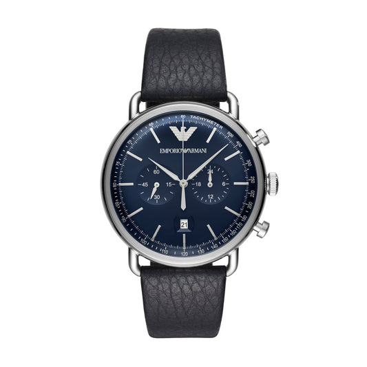 Emporio Armani Men's Aviator Fashion Quartz Watch