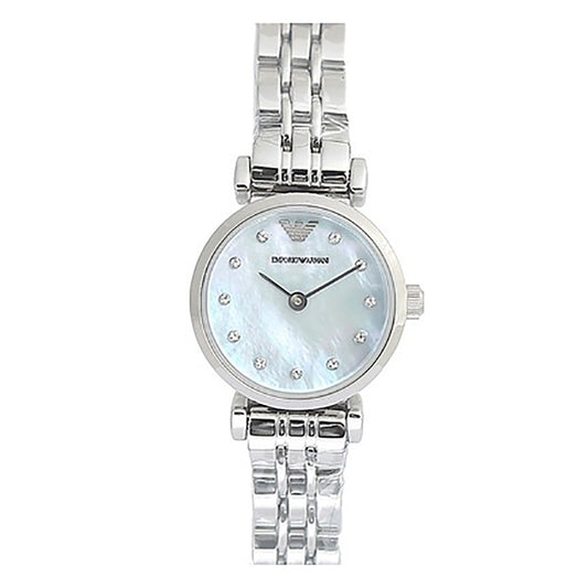 Emporio Armani MOP ANLG Watch 0 JWL SS Metal BRCLT