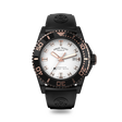 Armand Nicolet JS9-44 Men's Automatic Black Strap Silver Dial Watch