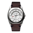 ساعة أرماند نيكوليه J09-3 أوتوماتيكية للرجال بسوار بني وميناء فضي