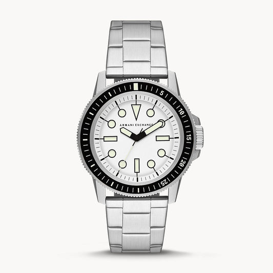 Armani Exchange Men's Three-Hand Stainless Steel Watch