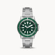 Armani Exchange Men's Three-Hand Stainless Steel Green Dial Watch