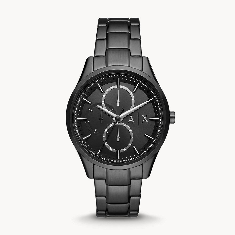 Armani Exchange Men's Multifunction Black Stainless Steel Watch – The ...