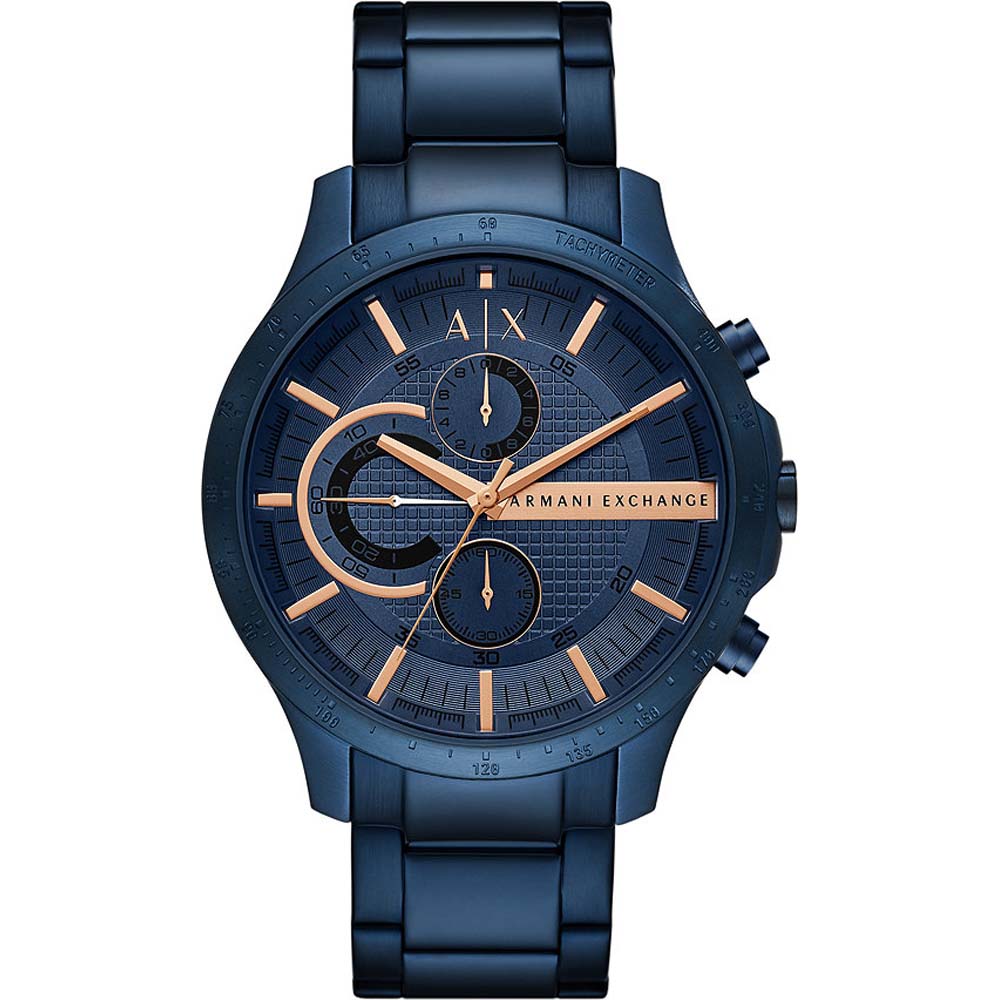 Armani Exchange Men's Chronograph Blue Stainless Steel Blue Dial Watch