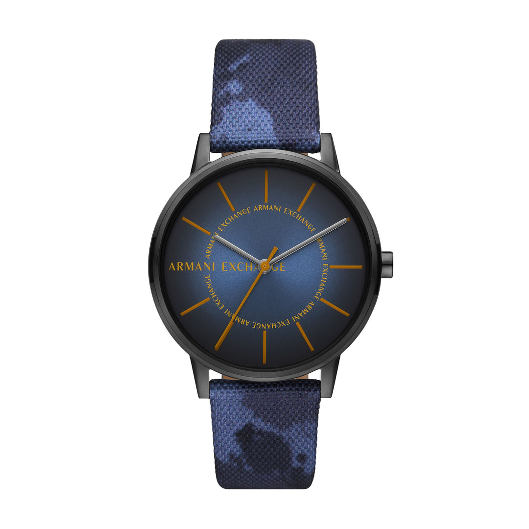 Armani Exchange Men's Three-Hand Blue Blue Dial Watch