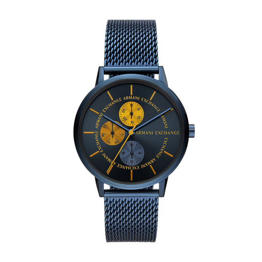 Armani Exchange Men's Multifunction Blue Dial Watch