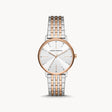 Armani Exchange Women's Three Hand Two Tone Stainless Steel Watch
