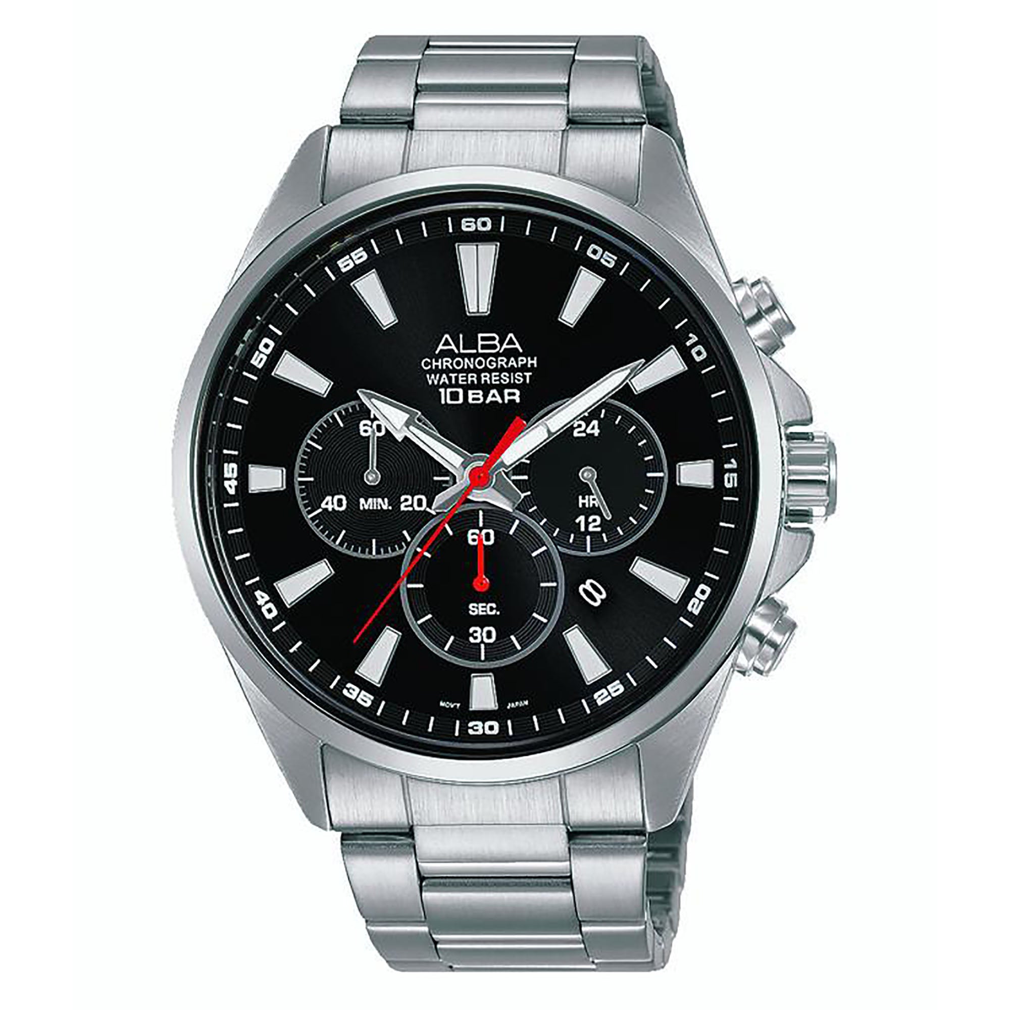 Alba chronograph water resist 10 bar price best sale