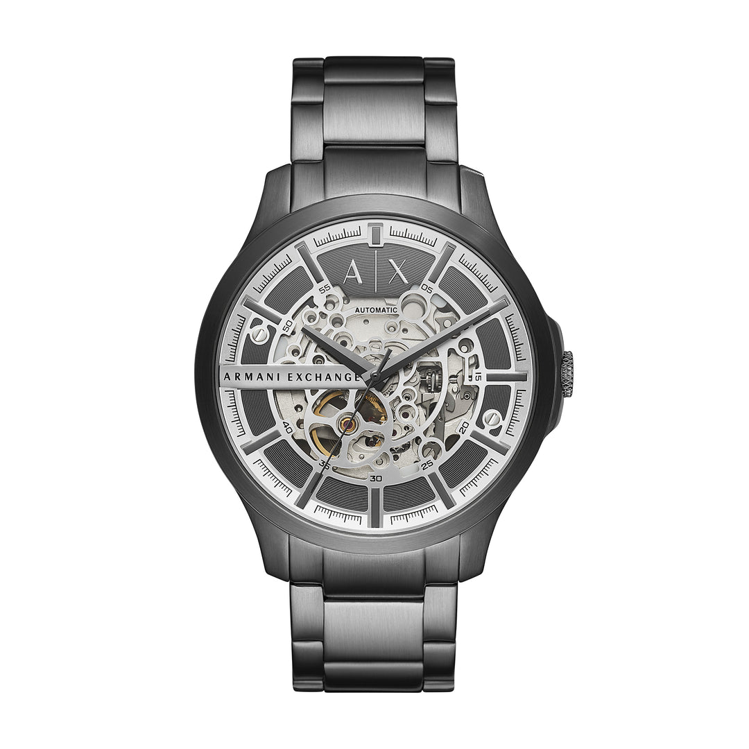 Armani Exchange Men's Automatic Gunmetal Stainless Steel Watch