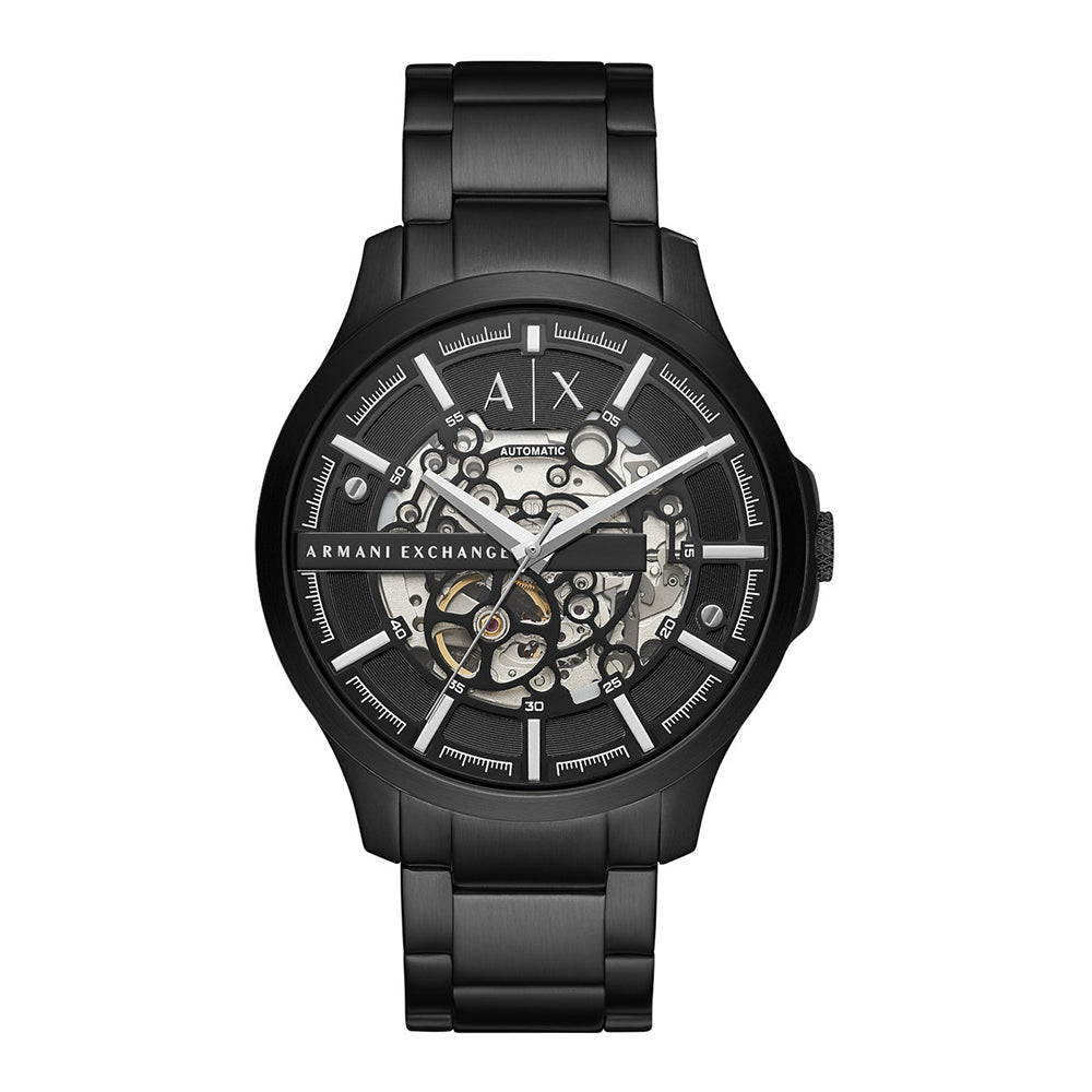 Armani Exchange Men's Automatic Black Stainless Steel Watch