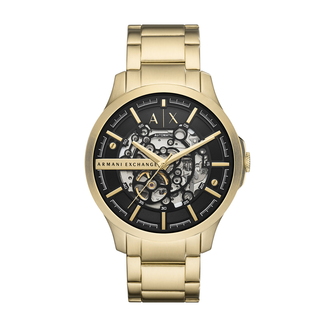 Armani Exchange Men's Automatic Gold-Tone Stainless Steel Watch