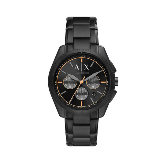 Armani Exchange Men's Chronograph Black Stainless Steel Watch