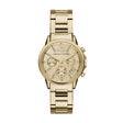 Armani Exchange Women's Chronograph Gold-Tone Stainless Steel Watch
