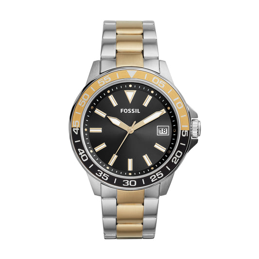 Fossil Analog Men's Watch Stainless Steel Metal Bracelet