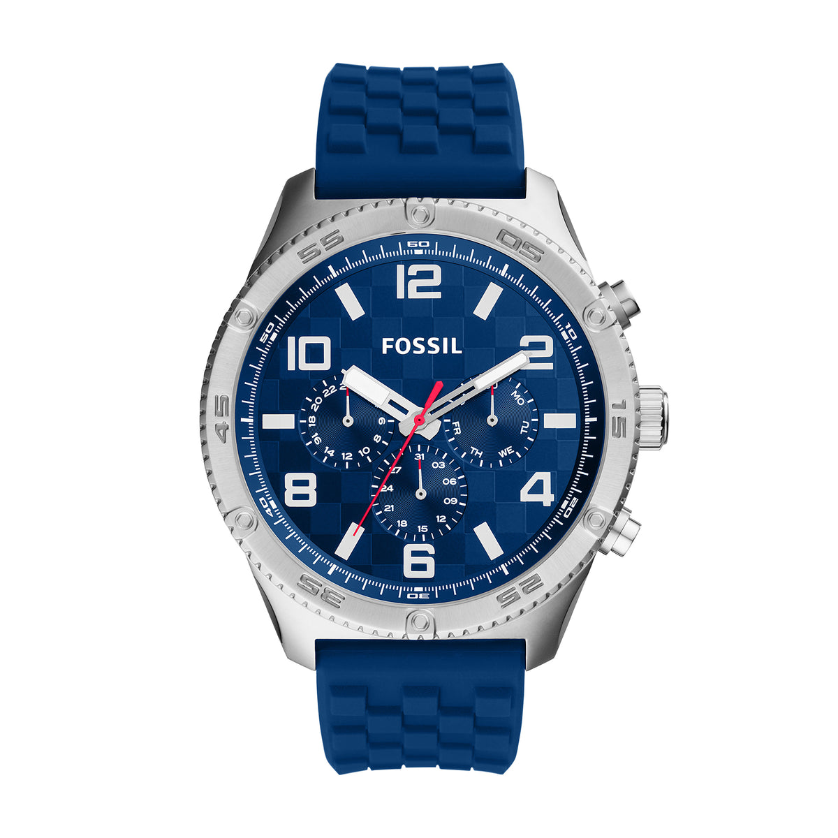 Fossil Analog Men's Watch Stainless Steel Plastic Band