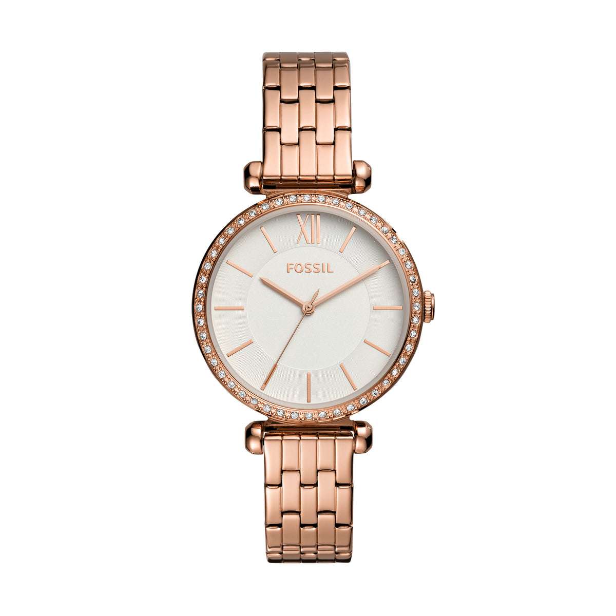 Fossil Analog Women's Watch Gold Plated Metal Bracelet