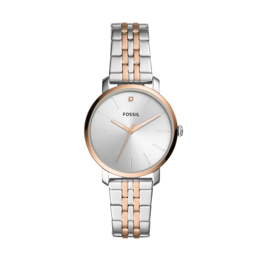 Fossil Analog Women's Watch Gold Plated Metal Bracelet