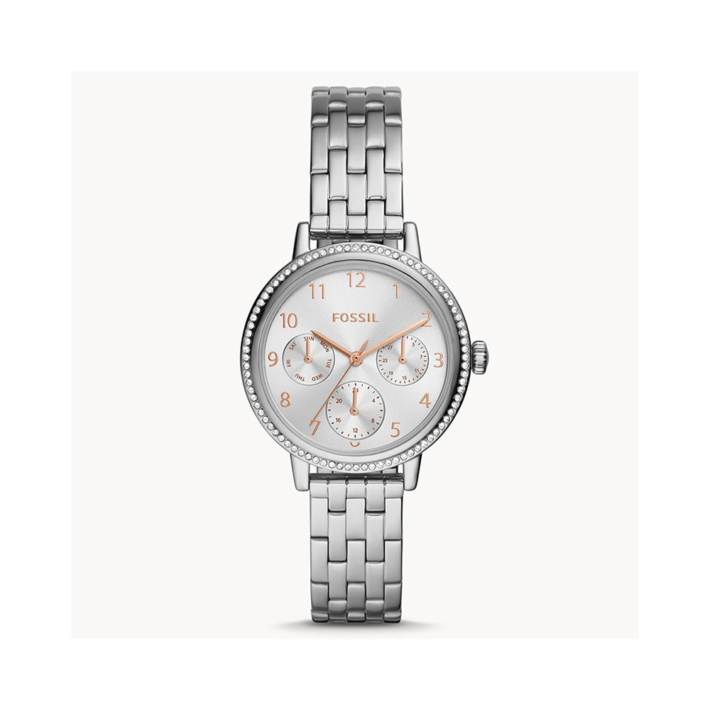 Fossil Analog Women's Watch Stainless Steel Metal Bracelet - BQ3687