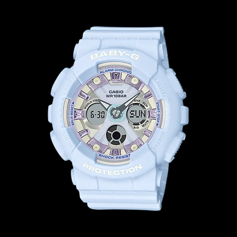 Casio Baby-G Ladies Analog-Digital Watch BA-130WP-2ADR