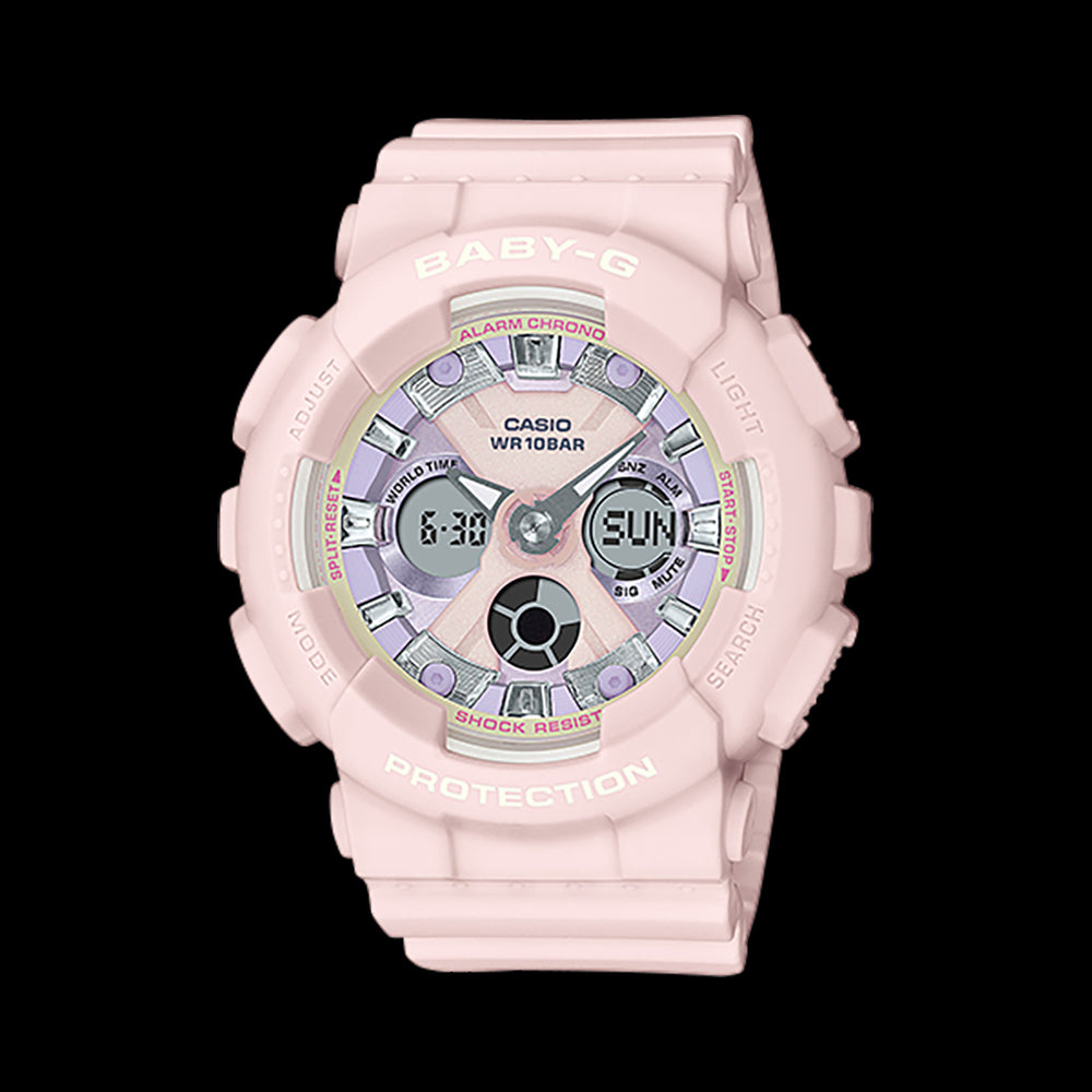 Casio Baby-G Ladies Analog-Digital Watch BA-130WP-4ADR