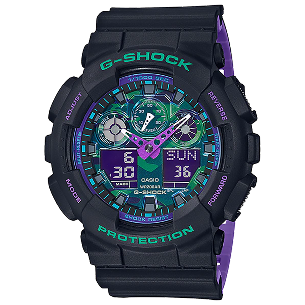 Casio G-Shock Men's Analog-Digital Watch GA-100BL-1ADR