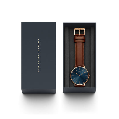 Daniel Wellington Men's Watch Rose Gold Tone Case Quartz