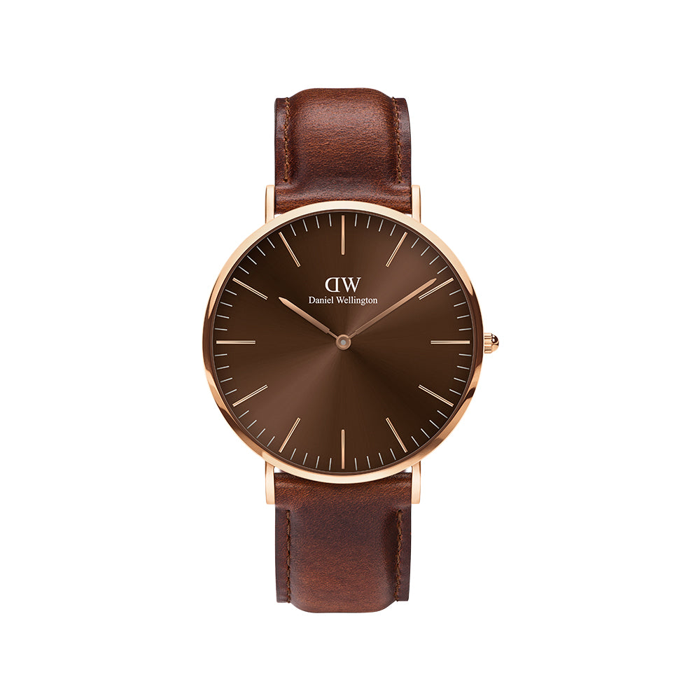 Daniel Wellington Men's Watch Rose Gold Tone Case Quartz