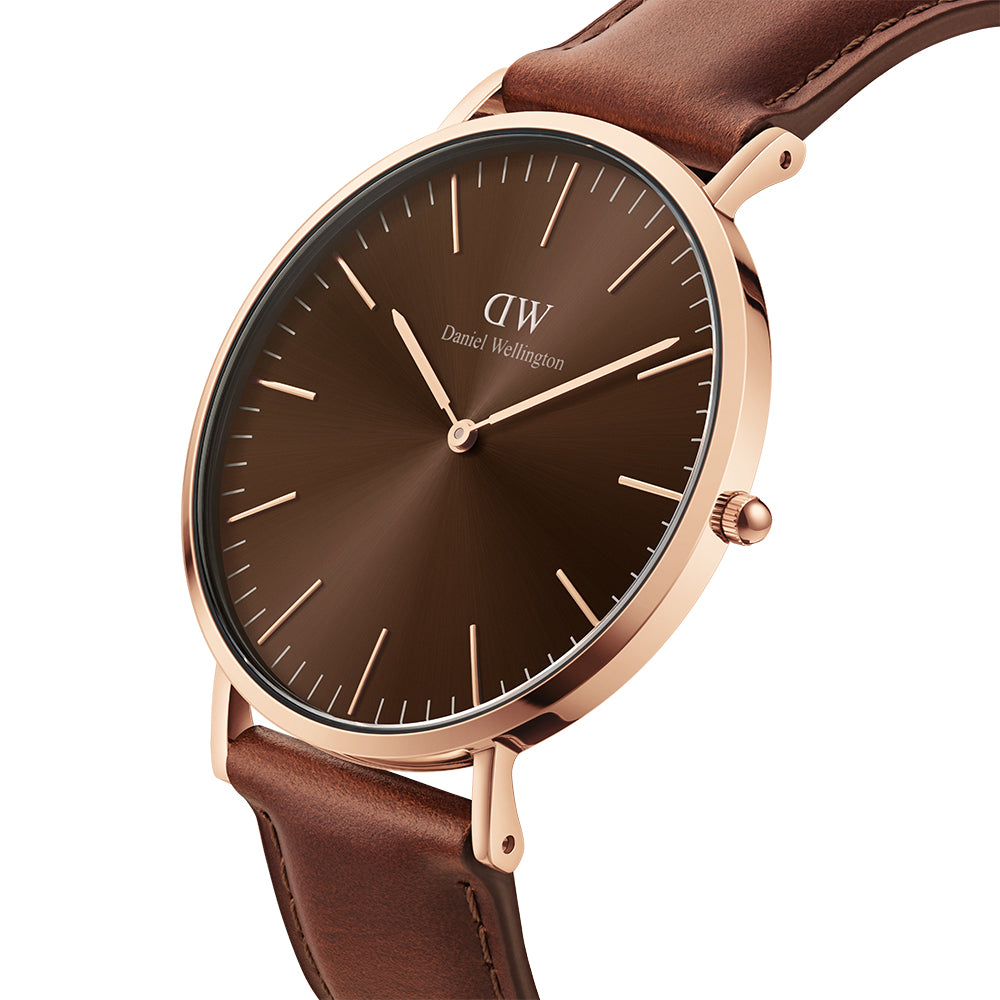 Daniel Wellington Men's Watch Rose Gold Tone Case Quartz