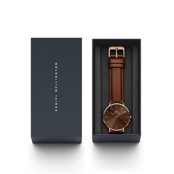 Daniel Wellington Men's Watch Rose Gold Tone Case Quartz