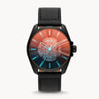 Diesel MS9 Skeleton Multicolor Dail Automatic Watch