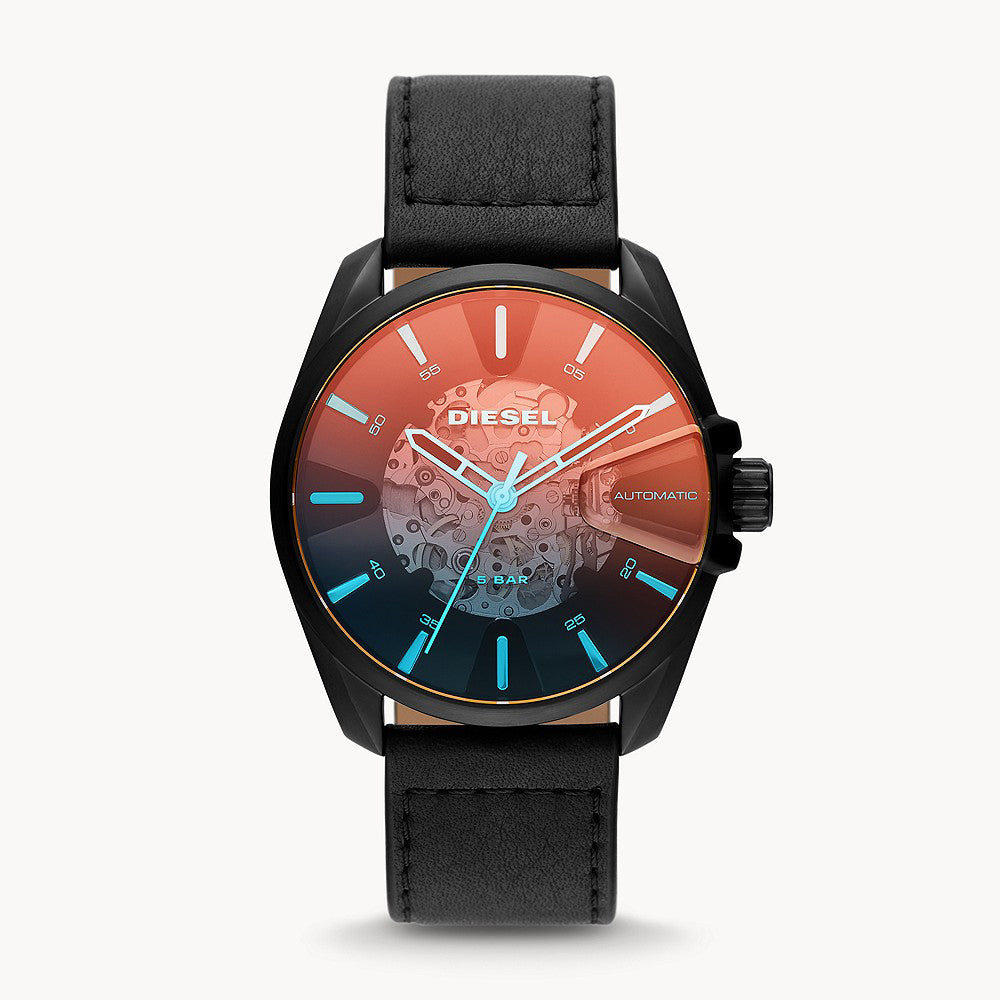Diesel MS9 Skeleton Multicolor Dail Automatic Watch