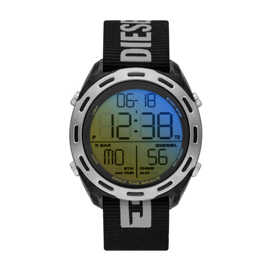 Diesel Crusher Digital Black Rpet Watch