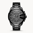 Diesel Mega Chief Black Stainless Steel Mens Watch