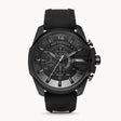 Diesel Mega Chief Black Silicone Mens Watch