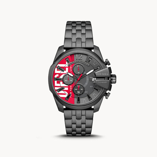 Diesel Baby Chief Chronograph Gunmetal-Tone Stainless Steel Watch