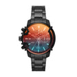 Diesel Griffed Chronograph Black-Tone Stainless Steel Watch