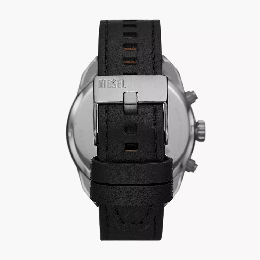 DIESEL SPIKED MEN'S LEATHER WATCH