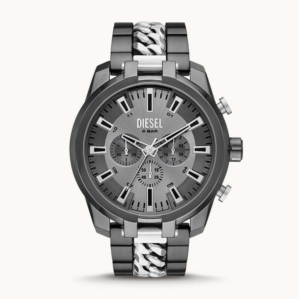 DIESEL SPLIT CHRONOGRAPH TWO-TONE STAINLESS STEEL WATCH