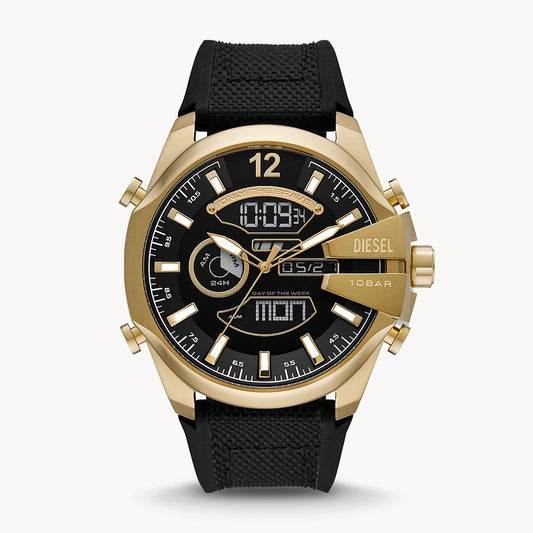 Diesel Mega Chief Ana-Digi Black Silicone Watch
