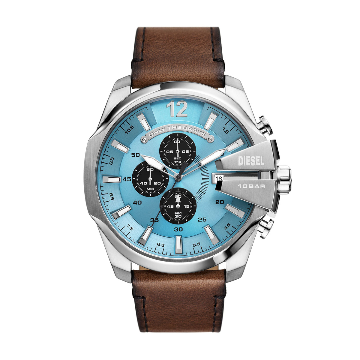 Diesel Mega Chief Chronograph Brown Leather Watch