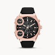 Diesel Sideshow Rose Gold Mens Leather Watch