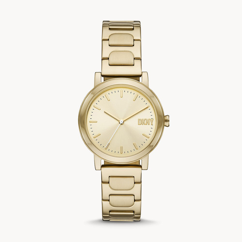 DKNY  SOHO D GOLD STAINLESS STEEL WOMENS WATCH