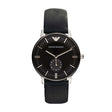 Emporio Armani Analog Watch 0 JWL SS Leather Strap