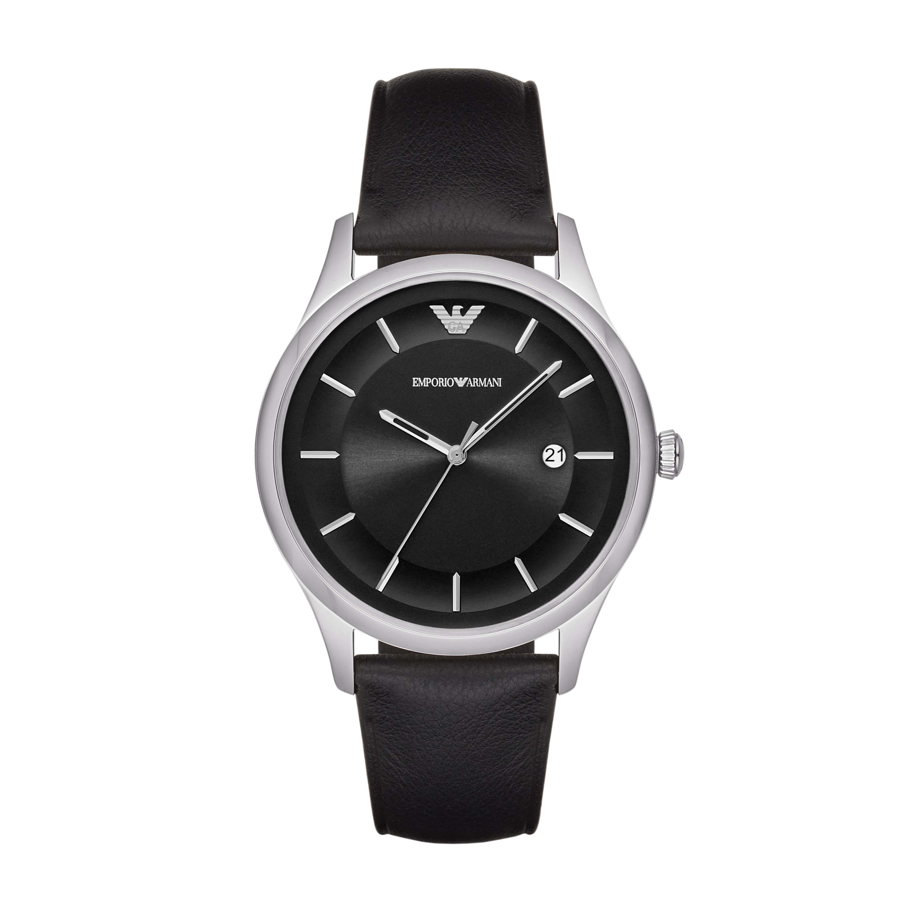 EMPORIO ARMANI LG RD BLK BLK STP – The Watch House