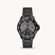 Emporio Armani Three-Hand Date Black Stainless Steel Watch